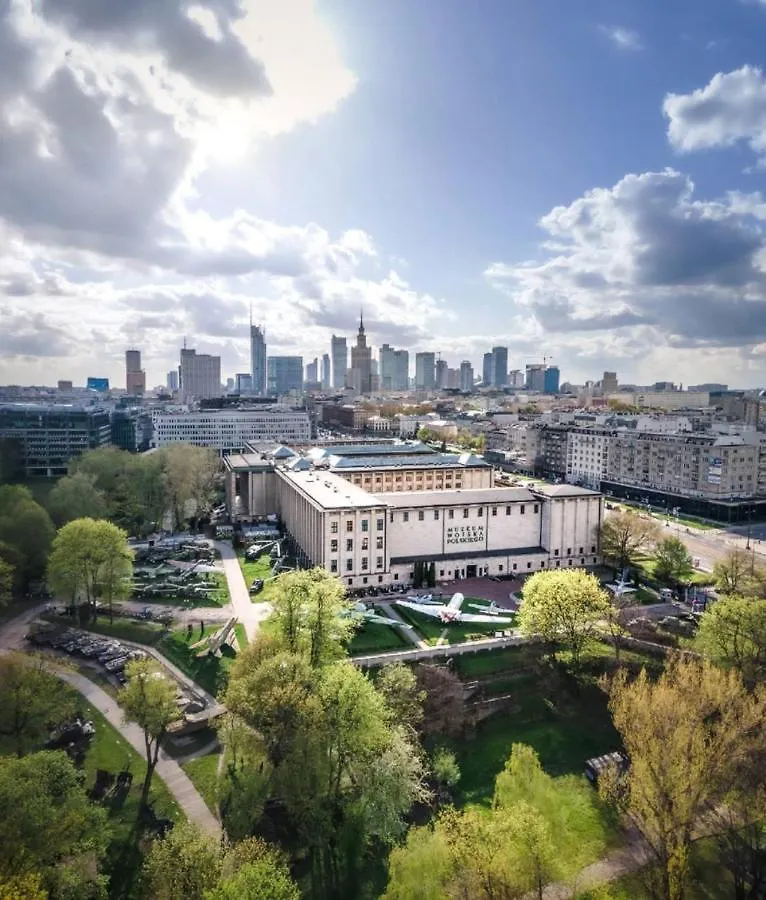 아파트 Super Apartament Brown 2X Metro Nowy Wifi Netflix Spotify Panorama Miasta 바르샤바