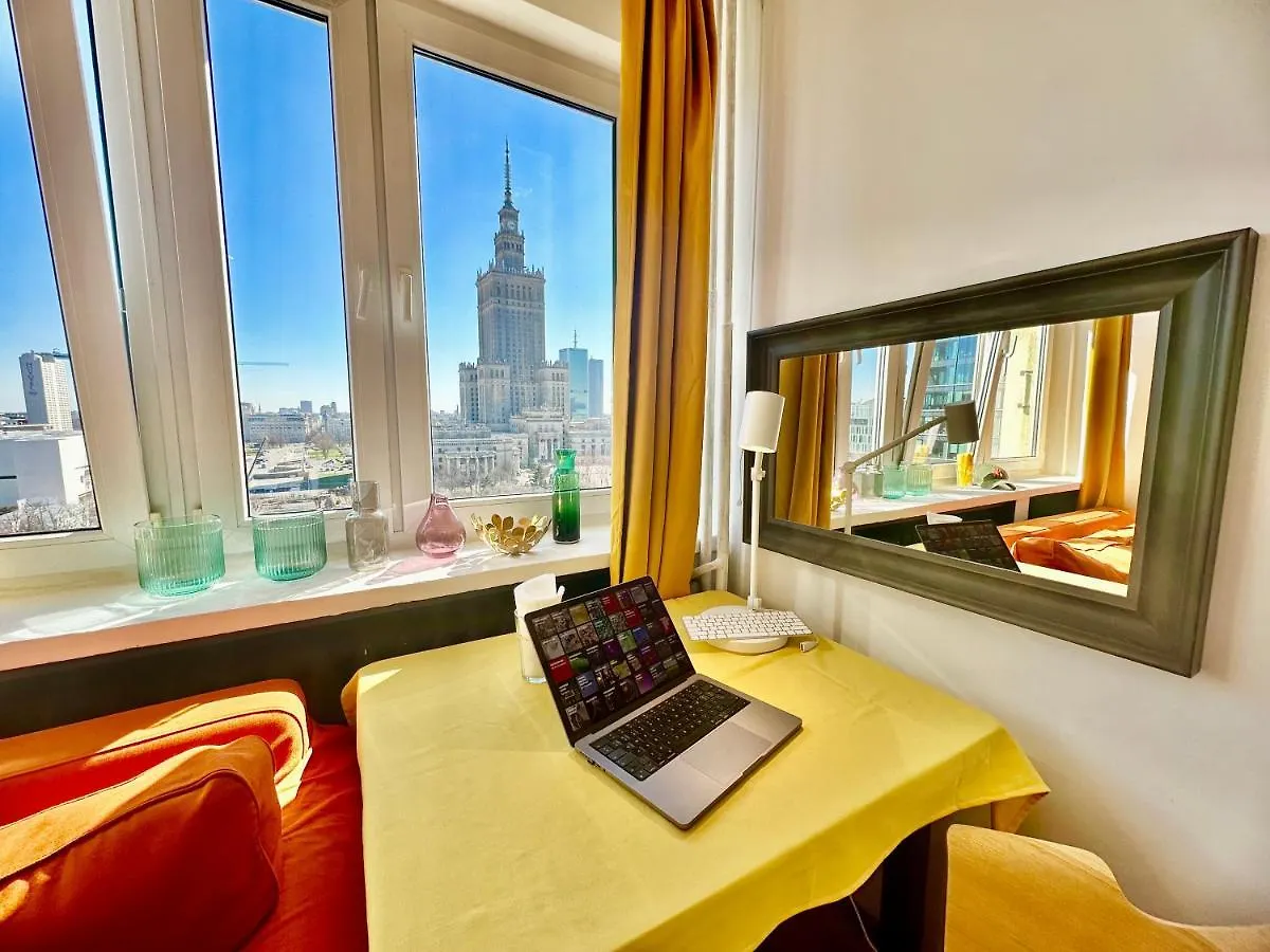 Super Apartament Brown 2X Metro Nowy Wifi Netflix Spotify Panorama Miasta 바르샤바